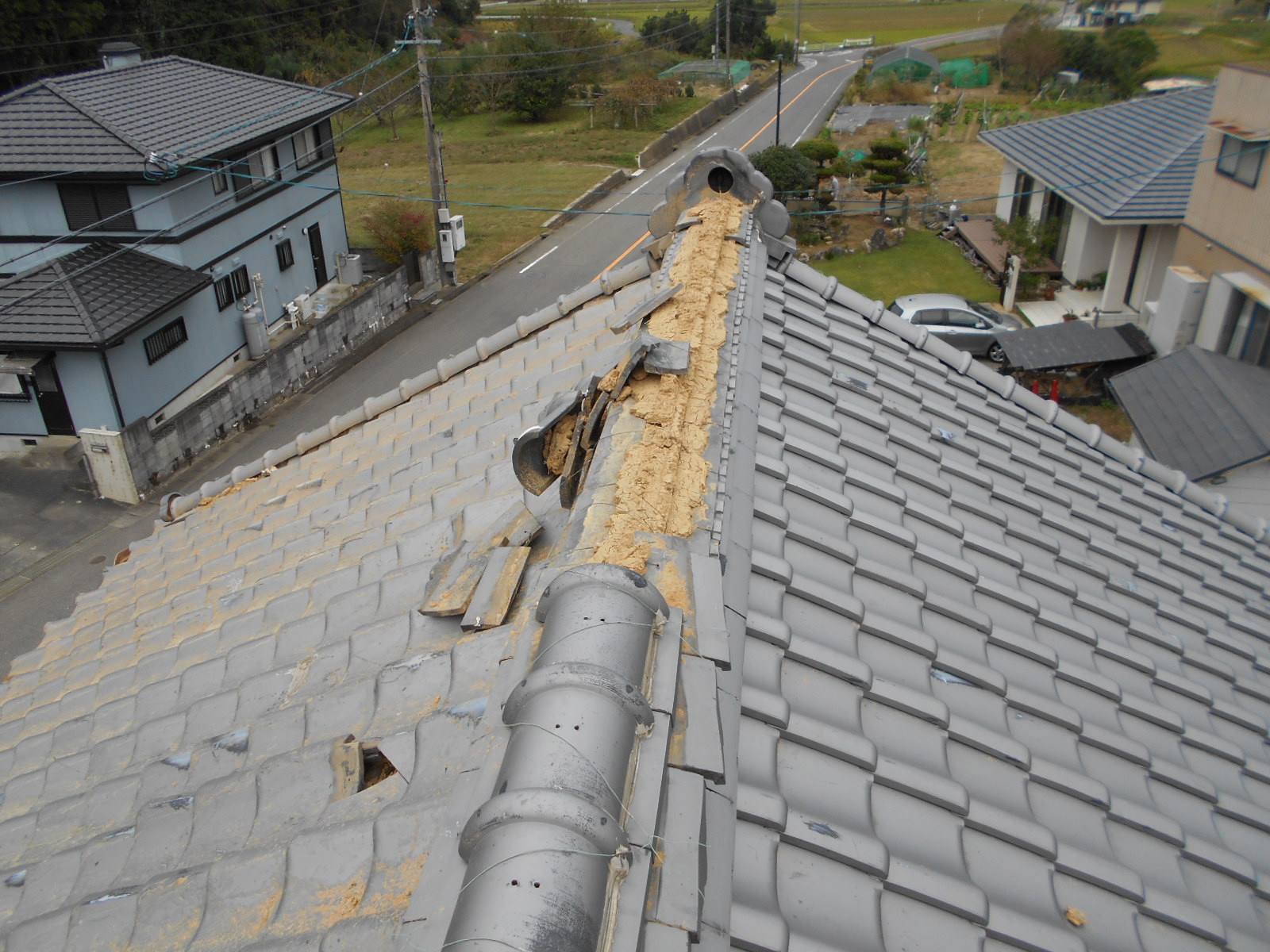 台風・突風災害　屋根修理